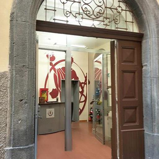 Ingresso del Museo Papi in Via Trotula de Ruggiero